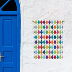 Colorful Argyle Pattern Print Garden Flag