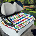 Colorful Argyle Pattern Print Golf Cart Seat Cover