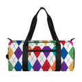 Colorful Argyle Pattern Print Gym Bag