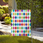 Colorful Argyle Pattern Print House Flag