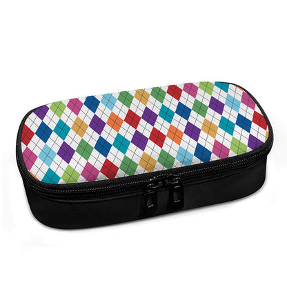 Colorful Argyle Pattern Print Insulin Cooler Travel Case