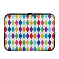 Colorful Argyle Pattern Print Laptop Sleeve