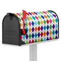 Colorful Argyle Pattern Print Mailbox Cover