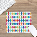 Colorful Argyle Pattern Print Mouse Pad