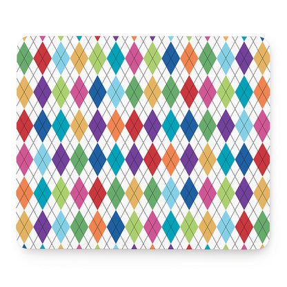 Colorful Argyle Pattern Print Mouse Pad