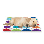 Colorful Argyle Pattern Print Pet Cooling Mat Cover