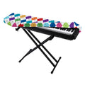 Colorful Argyle Pattern Print Piano Keyboard Cover
