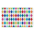 Colorful Argyle Pattern Print Polyester Doormat