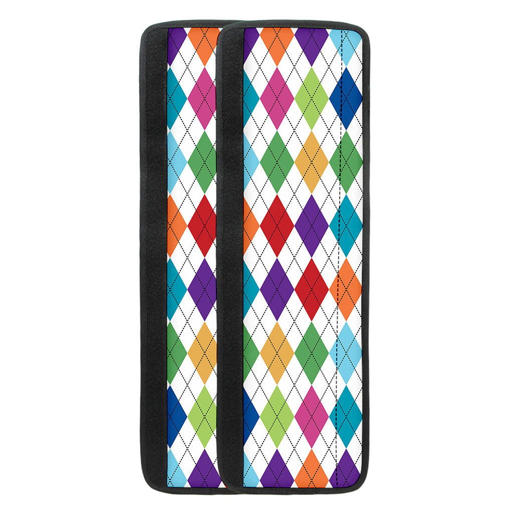 Colorful Argyle Pattern Print Refrigerator Handle Covers
