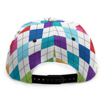 Colorful Argyle Pattern Print Snapback Cap