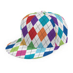 Colorful Argyle Pattern Print Snapback Cap
