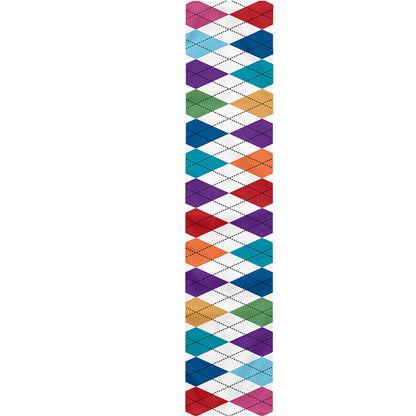 Colorful Argyle Pattern Print Table Runner