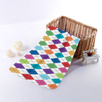 Colorful Argyle Pattern Print Towel