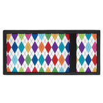 Colorful Argyle Pattern Print Trifold Wallet