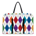 Colorful Argyle Pattern Print Utility Tote Bag