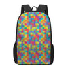 Colorful Autism Awareness Jigsaw Print 17 Inch Backpack