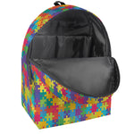 Colorful Autism Awareness Jigsaw Print Backpack
