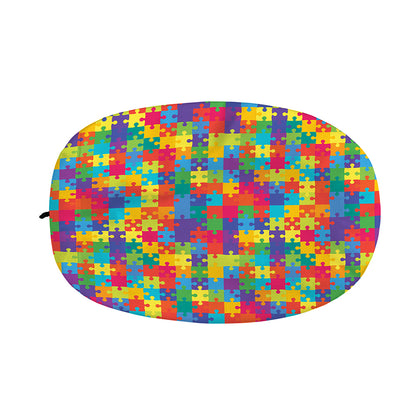 Colorful Autism Awareness Jigsaw Print Car Side Mirror Covers
