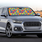 Colorful Autism Awareness Jigsaw Print Car Windshield Sun Shade