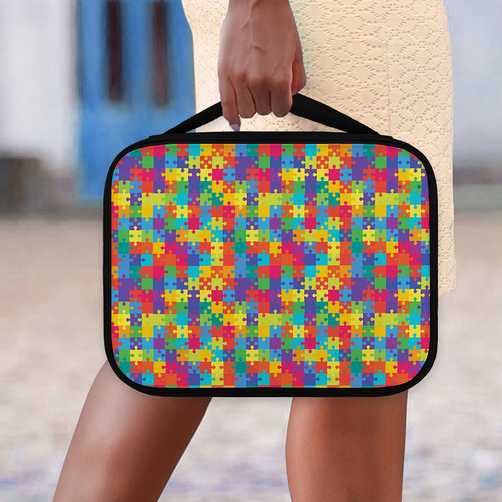 Colorful Autism Awareness Jigsaw Print Classic Bible Case