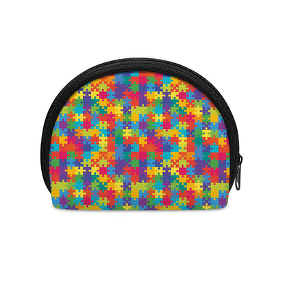 Colorful Autism Awareness Jigsaw Print Coin Purse
