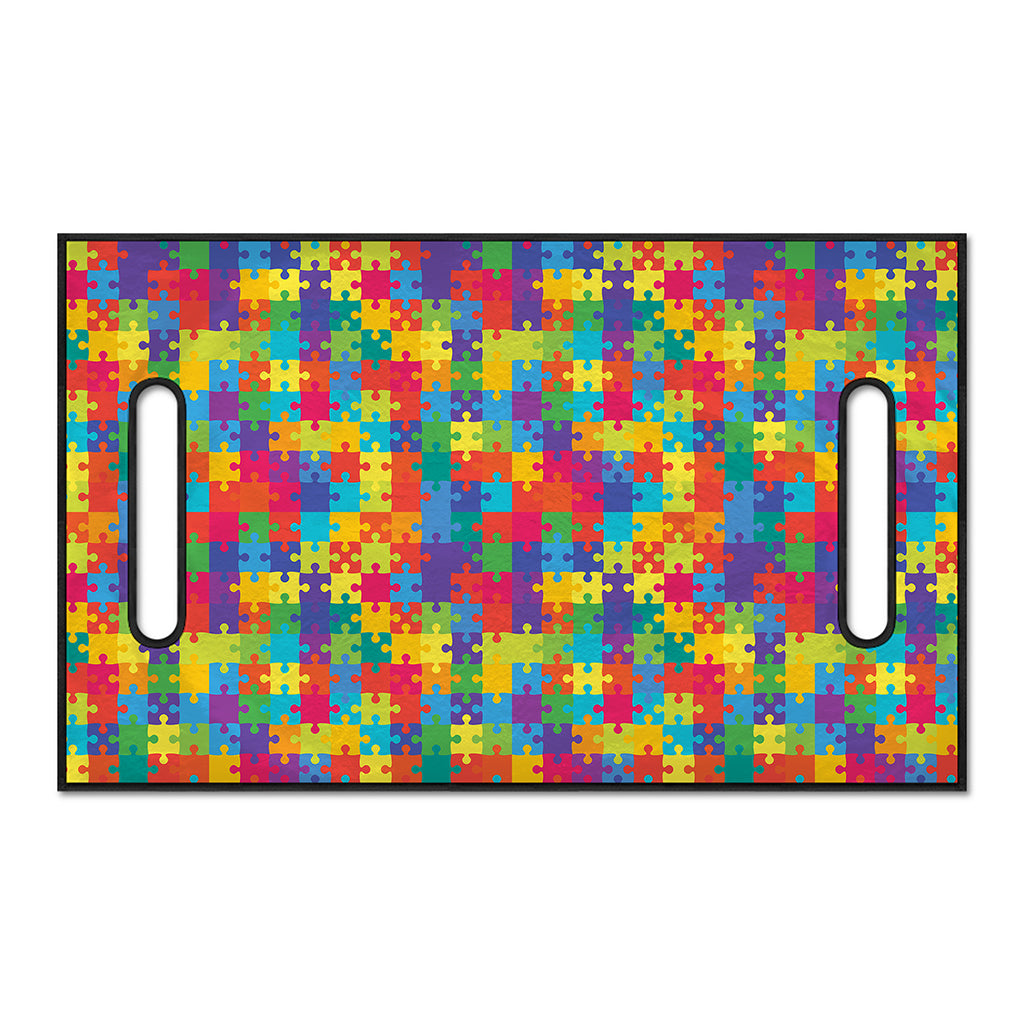 Colorful Autism Awareness Jigsaw Print Golf Cart Seat Cover