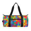 Colorful Autism Awareness Jigsaw Print Gym Bag