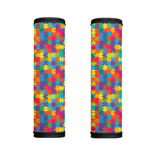 Colorful Autism Awareness Jigsaw Print Handle Covers