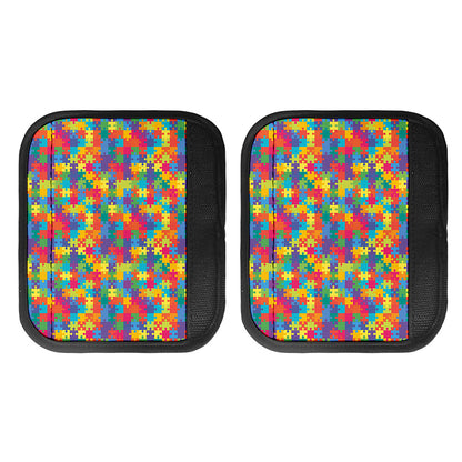 Colorful Autism Awareness Jigsaw Print Handle Covers