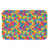 Colorful Autism Awareness Jigsaw Print Indoor Door Mat