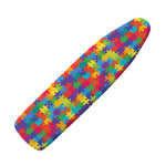 Colorful Autism Awareness Jigsaw Print Ironing Board Cover