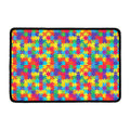 Colorful Autism Awareness Jigsaw Print Kitchen Mat