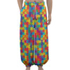 Colorful Autism Awareness Jigsaw Print Lantern Pants