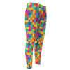 Colorful Autism Awareness Jigsaw Print Men's Compression Pants