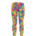 Colorful Autism Awareness Jigsaw Print Men's Leggings