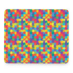 Colorful Autism Awareness Jigsaw Print Mouse Pad