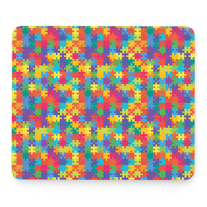 Colorful Autism Awareness Jigsaw Print Mouse Pad