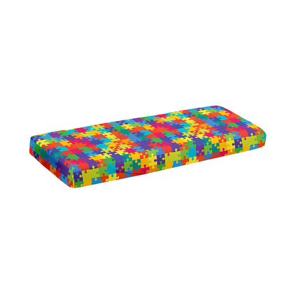 Colorful Autism Awareness Jigsaw Print Piano Keyboard Cover