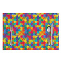 Colorful Autism Awareness Jigsaw Print Placemat