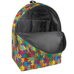 Colorful Autism Awareness Puzzle Print Backpack