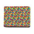 Colorful Autism Awareness Puzzle Print Bifold Wallet