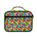 Colorful Autism Awareness Puzzle Print Briefcase Bible Bag