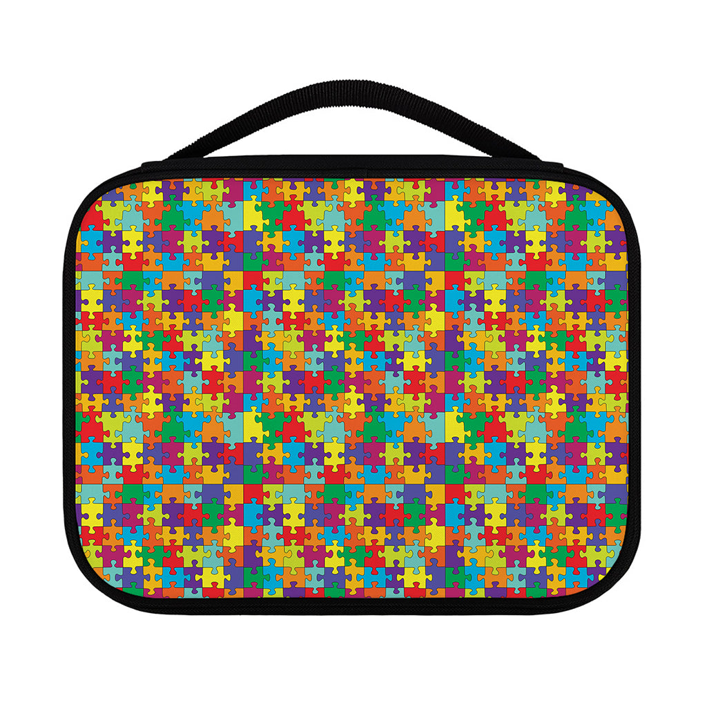 Colorful Autism Awareness Puzzle Print Classic Bible Case