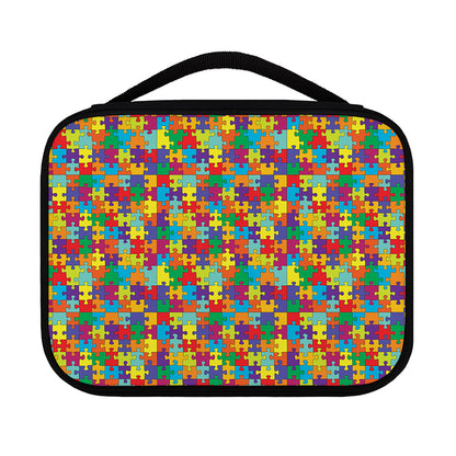 Colorful Autism Awareness Puzzle Print Classic Bible Case