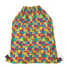 Colorful Autism Awareness Puzzle Print Drawstring Bag