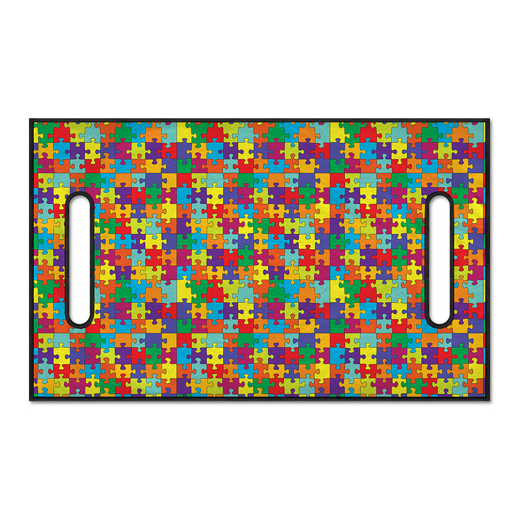 Colorful Autism Awareness Puzzle Print Golf Cart Seat Cover