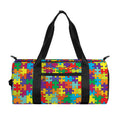 Colorful Autism Awareness Puzzle Print Gym Bag