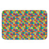 Colorful Autism Awareness Puzzle Print Indoor Door Mat