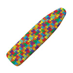Colorful Autism Awareness Puzzle Print Ironing Board Cover