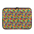 Colorful Autism Awareness Puzzle Print Laptop Sleeve